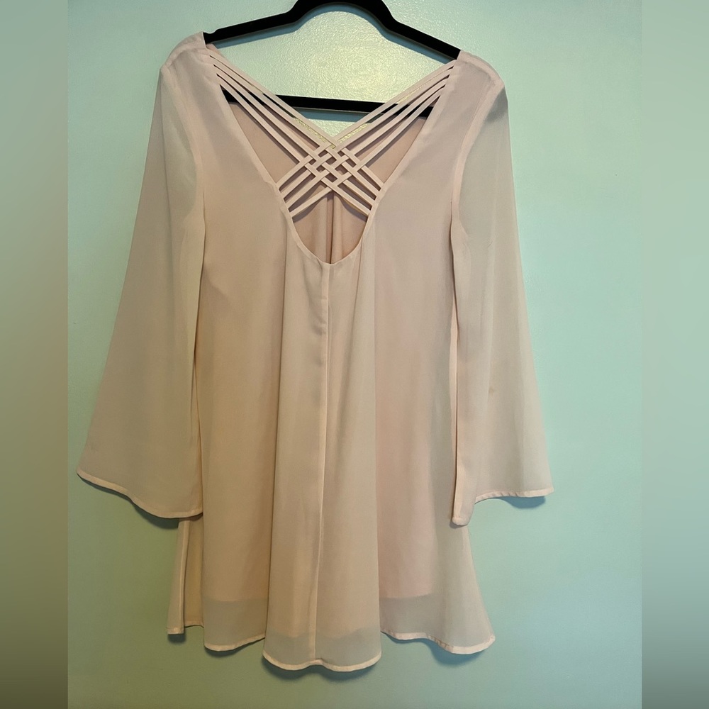 Loveriche Blush Blouse  NWOT